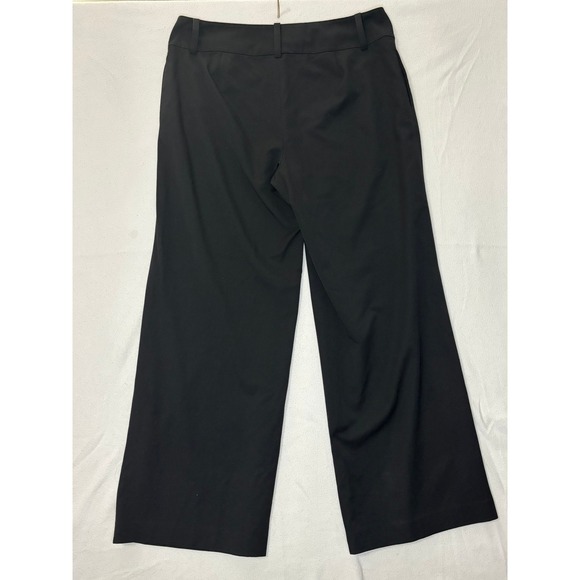 Lauren Ralph Lauren Womens Black Wide Leg Dress Pants Trousers Size 14 Workwear - Picture 6 of 6